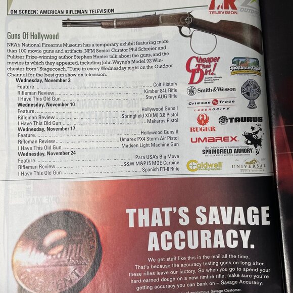 American Rifleman NRA Magazine November 2010 Vol 158 No 11 u National Rifle Asso - Picture 9 of 13